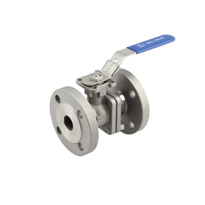 2 PIECE TOP FLANGED STAINLESS STEEL BALL VALVE FLANGE